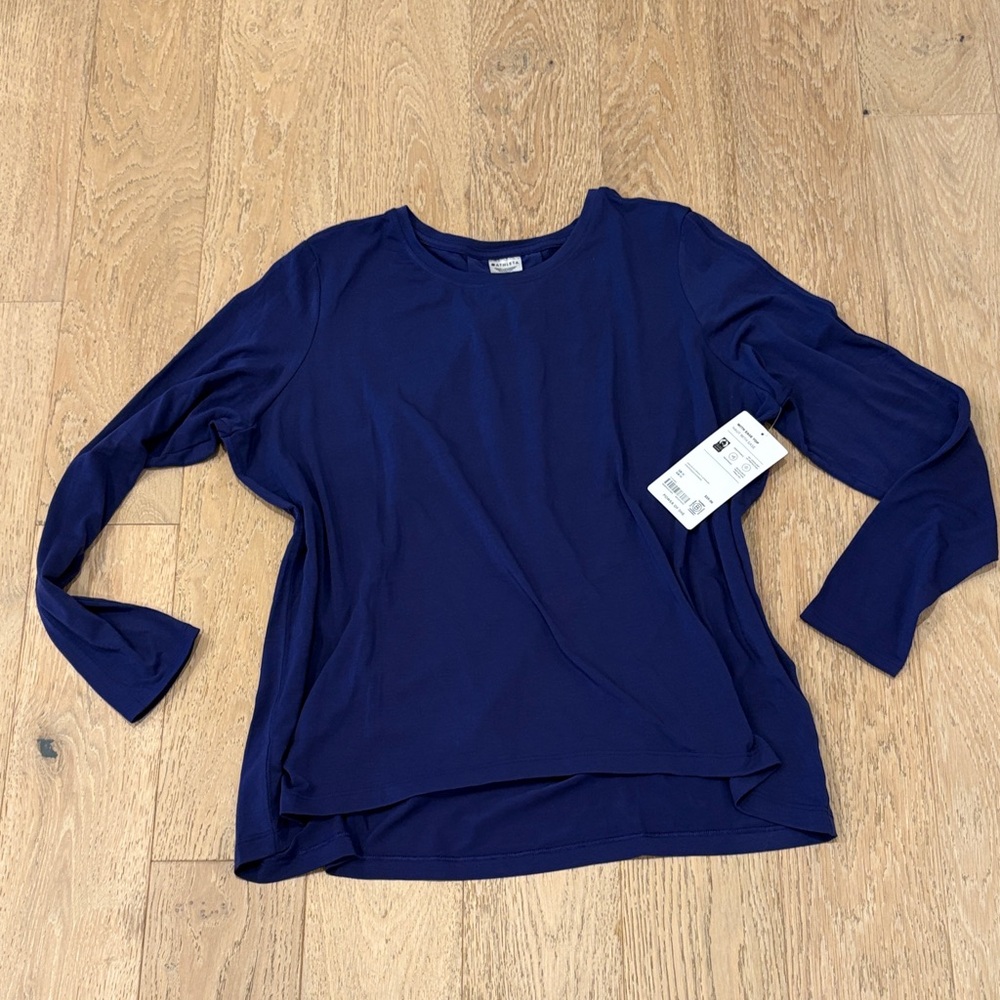 Athleta Navy Long Sleeve Tee